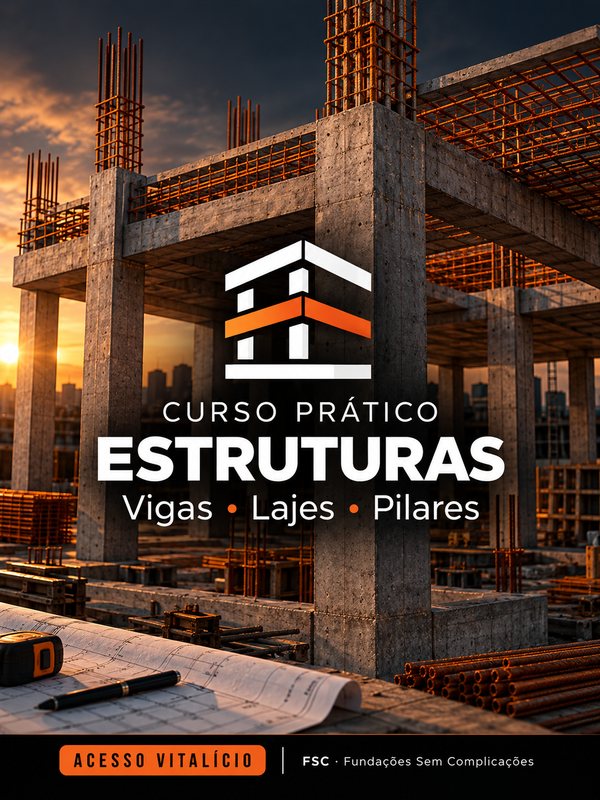 Capa do curso Curso Prático de Estruturas: Vigas, Lajes e Pilares