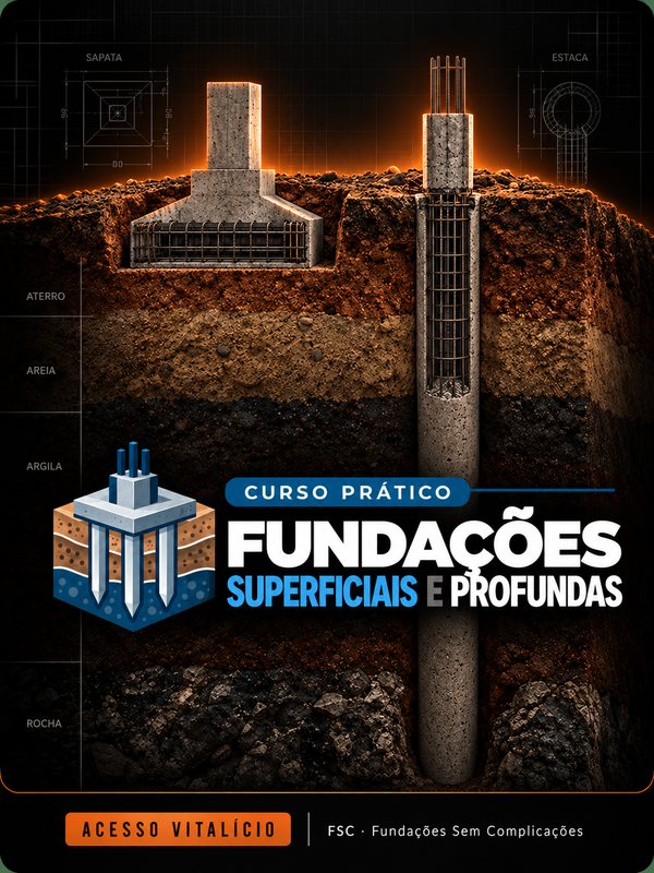 Capa do curso Curso Prático de Fundações Superficiais e Profundas